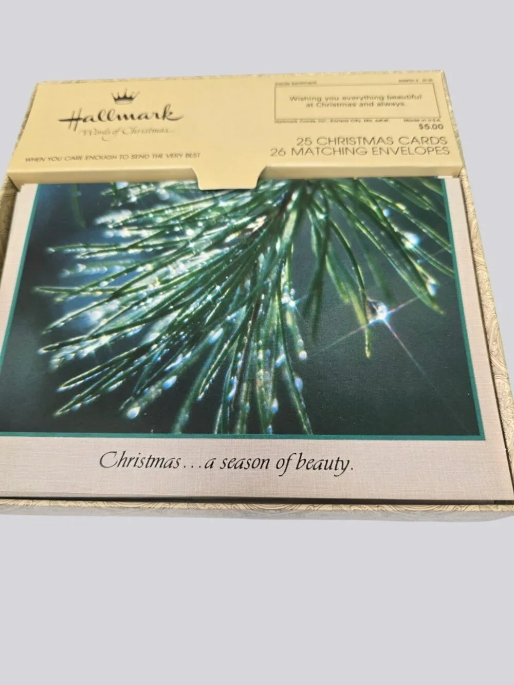 Hallmark Words Of Christmas 25 Cards & 26 Matching Envelopes 